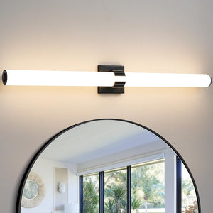 Aijiasi Bathroom Vanity Light - 39 Inch Black Bathroom Lighting Fixtures Over Mirror 3000K Dimming Led Vanity Light Bar Modern B