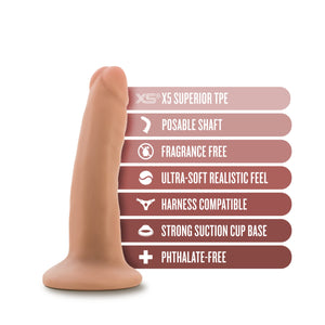 Dr. Skin Plus Posable Dildo 5In Vanilla