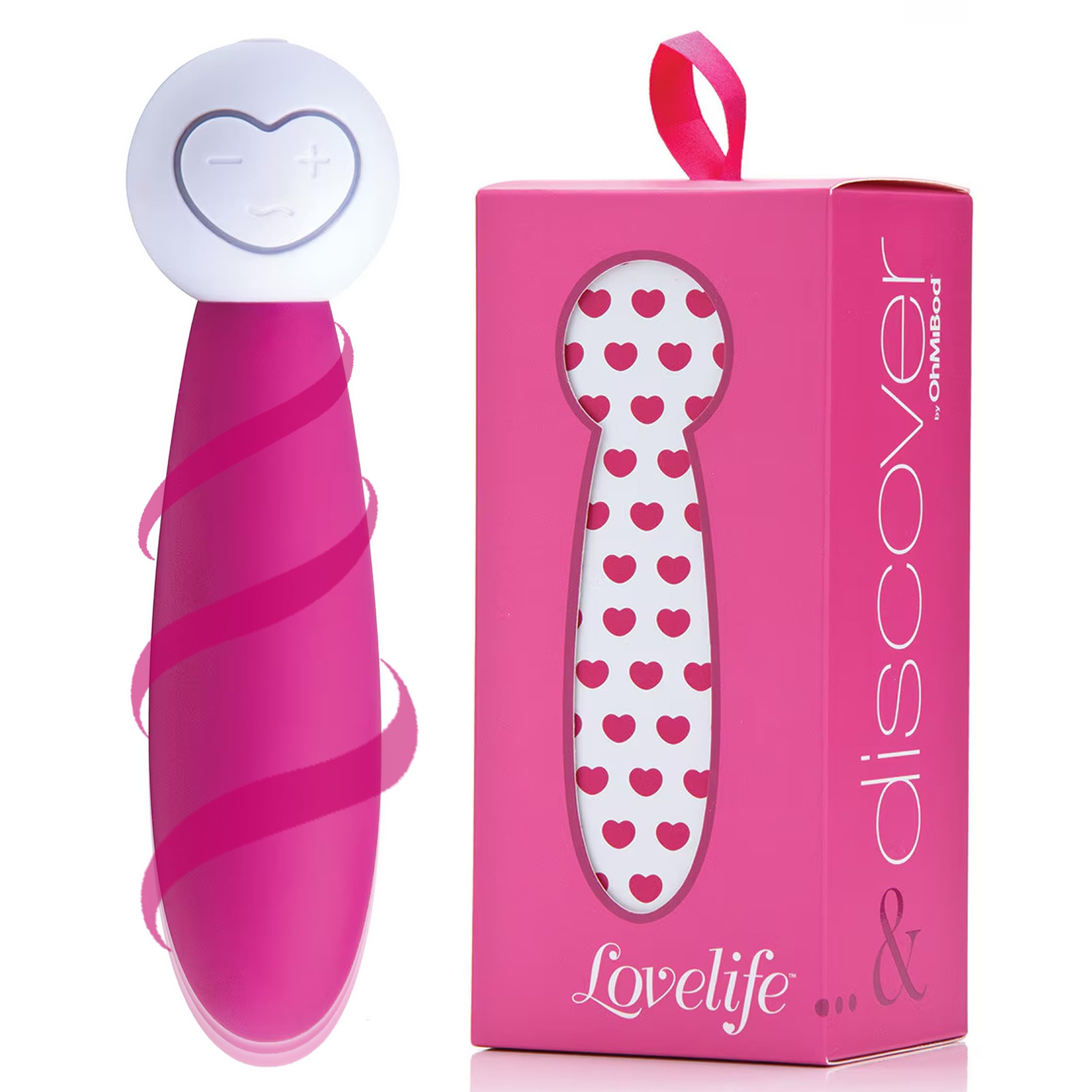 OhMiBod Lovelife Discover Mini Vibrator - Personal Massager for Women - Couples Vibrator with Seven Presets to Enjoy - Splashpro