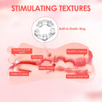 Male Masturbator Sex Toy for Men - ZEMALIA Men Sex Toy 3D Realistic Textured Butt Stroker with Heating Rod and Vibrating Bullet