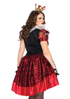 2Pc.Plus Size Royal Red Queen,