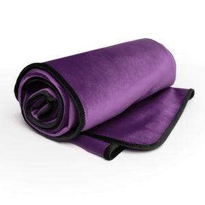 Liberator Decor Fascinator Throw  Moisture Proof Sensual Blanket  Aubergine Microvelvet  72X54 Inch Pack Of 1