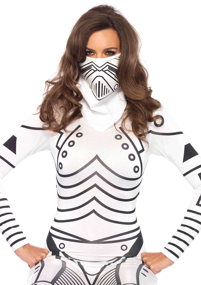 Evil Robot Bandana O/S White/B