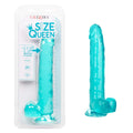 CalExotics Size Queen 10 Inch Dildo with 6 Inch Shaft Circumference and Sturdy Suction Cup - Blue SE-0262-10-2