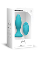 Doc Johnson  Aplay  Vibe  Beginner  Rechargeable Vibrating 10Function Silicone Anal Plug With Wireless Remote  Small  Tea