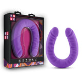 Ruse 18 Silicone Slim Double Dong Purple ''