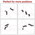 BDSM Restraints Wrist & Thigh Cuffs Sex Bondage, SM Adult Toys for Women with Adjustable Leg Straps Handcuffs for Couple Beginne