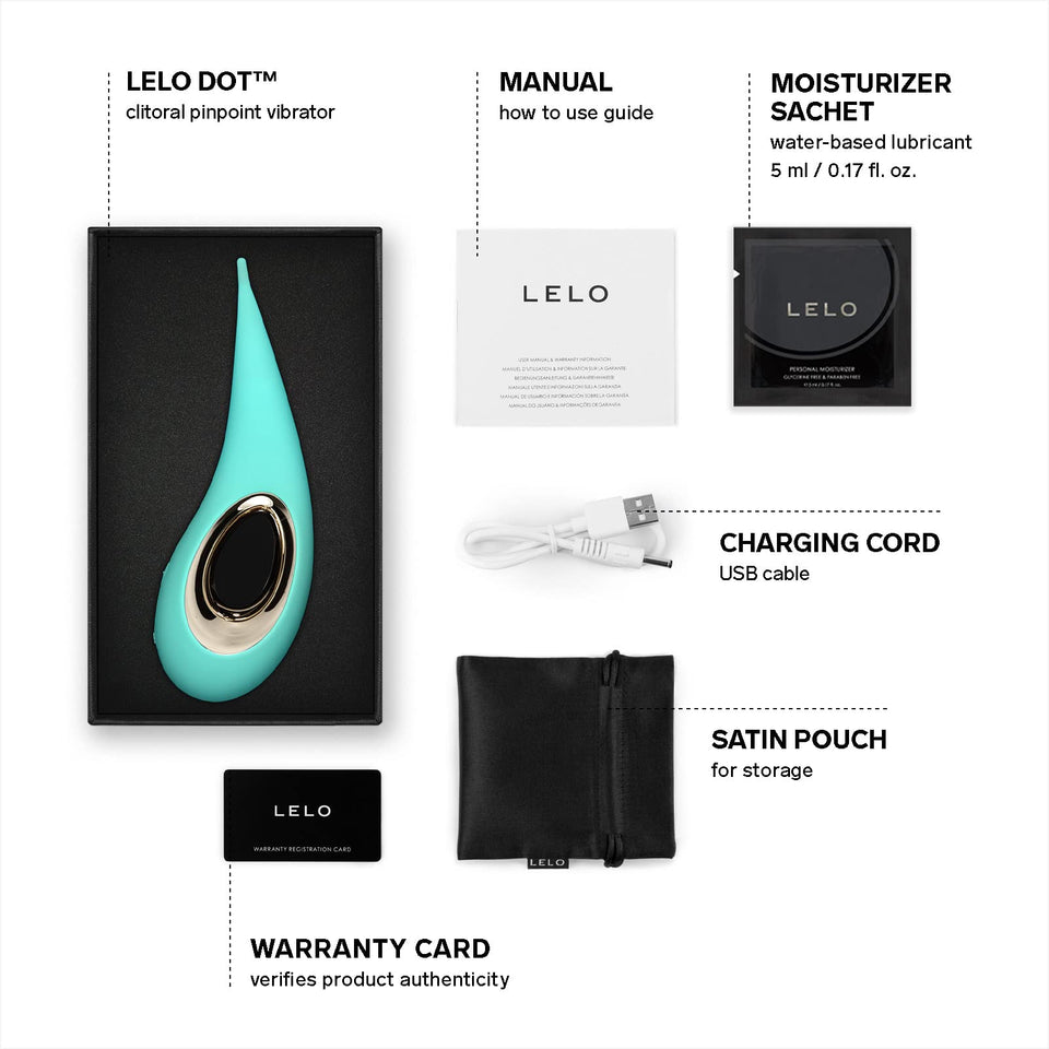 Lelo Dot Clitoral Vibrator Aqua