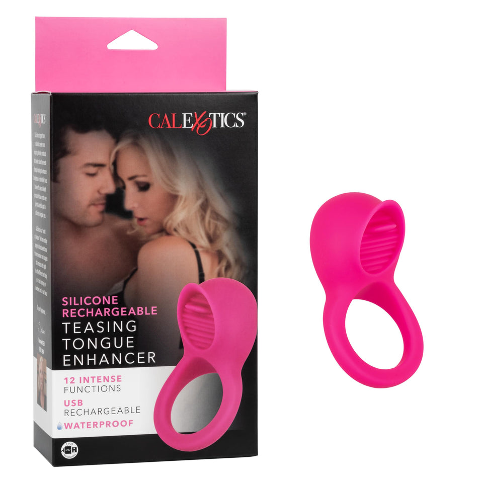 CalExotics Silicone Rechargeable Teasing Tongue Enhancer
