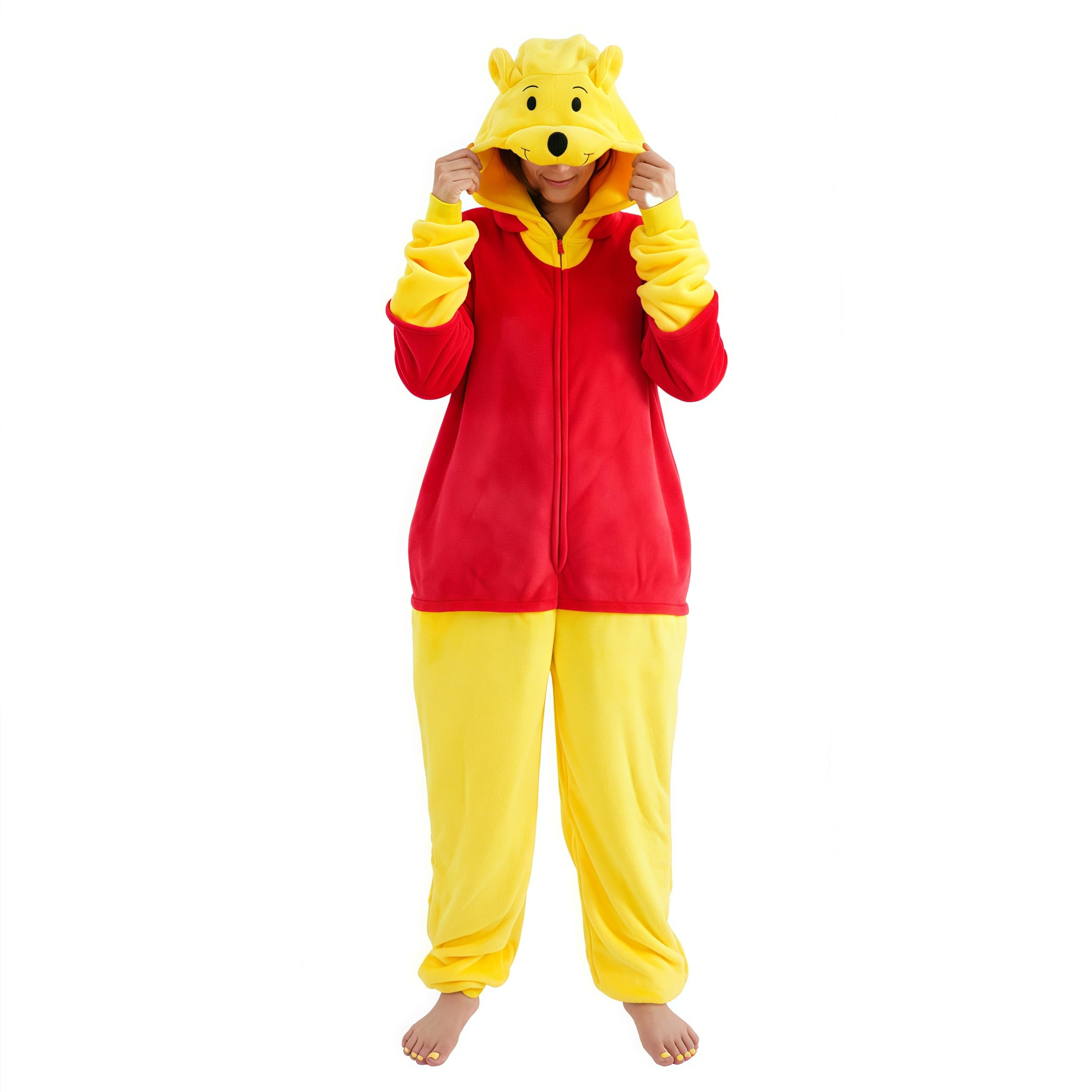 ressber Unisex Adult Onesie Pajamas Animal One Piece Halloween Costume Christmas Sleepwear Jumpsuit (US, Alpha, Large, Regular, 