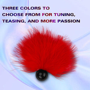 BDSM Adult Sexy Feather Teasing Toys Role Play Romantic Night Costume Feather for Male and Female(Red)