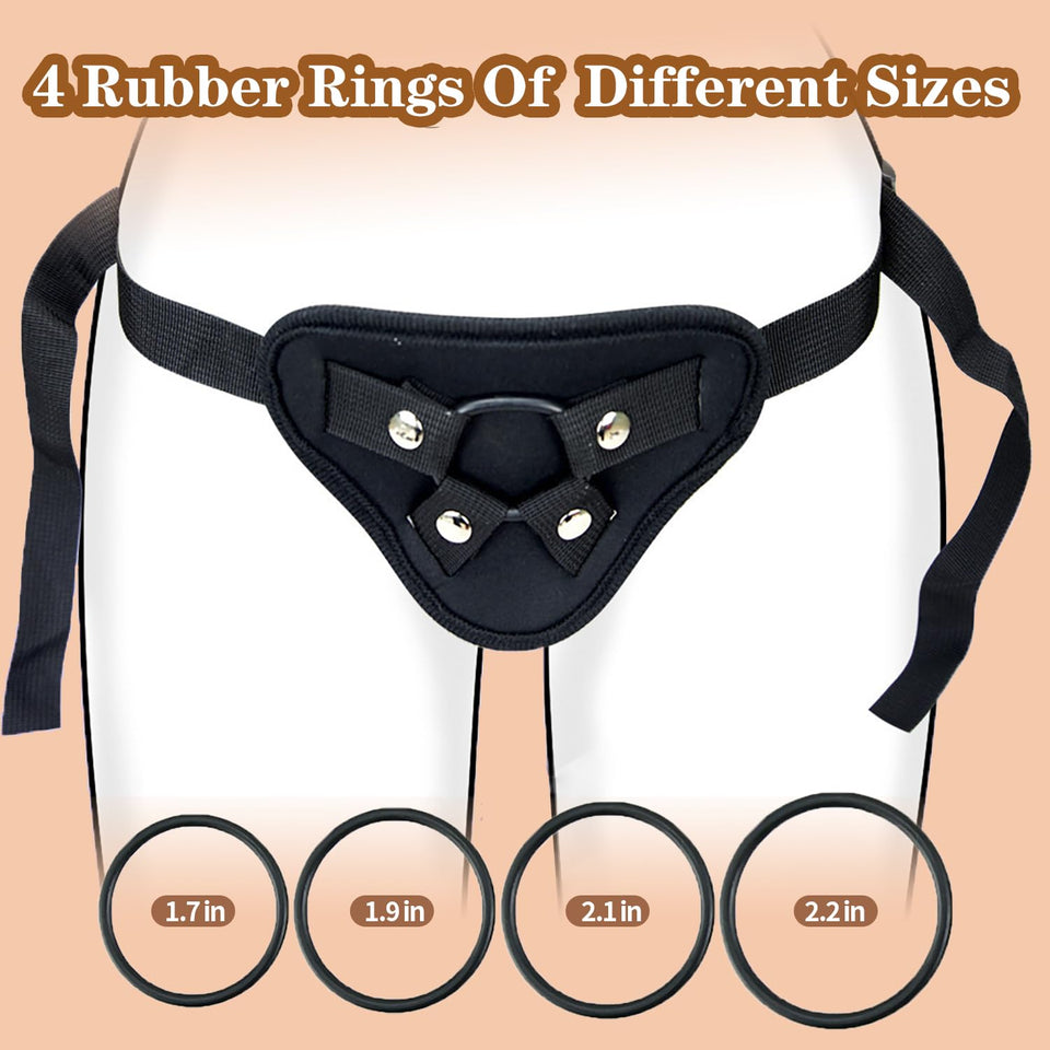 Adjustable Strap On Harness for Women and Men - Versatile Dildo Plus Size Strapon Harness for Couples, Lesbian, Gay, and Pegging
