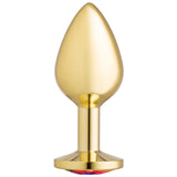 Cloud 9 Novelties Cloud 9 Novelties Gems Gold Chromed Anal Plug, Medium