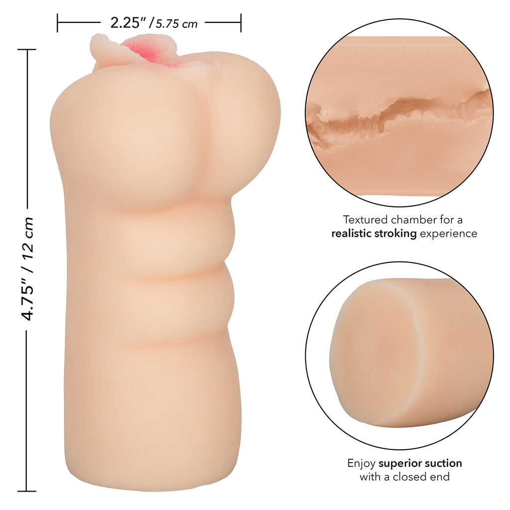Calexotics Cheap Thrills The Farm Girl - Travel Sized Male Masturbator - Silicone Masturbation Sleeve - 4.75-Inch Adult Male Sex