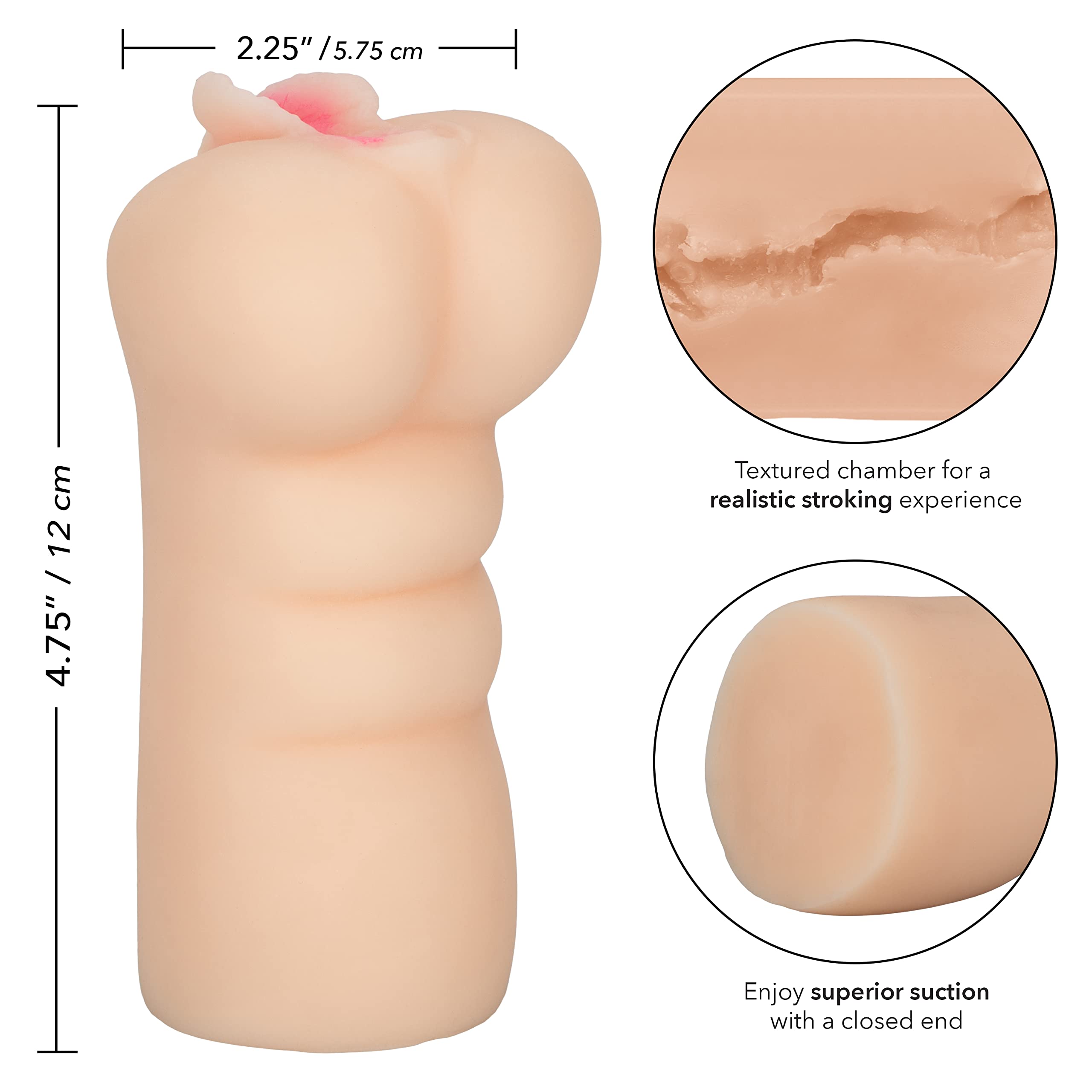 Calexotics Cheap Thrills The Farm Girl - Travel Sized Male Masturbator - Silicone Masturbation Sleeve - 4.75-Inch Adult Male Sex