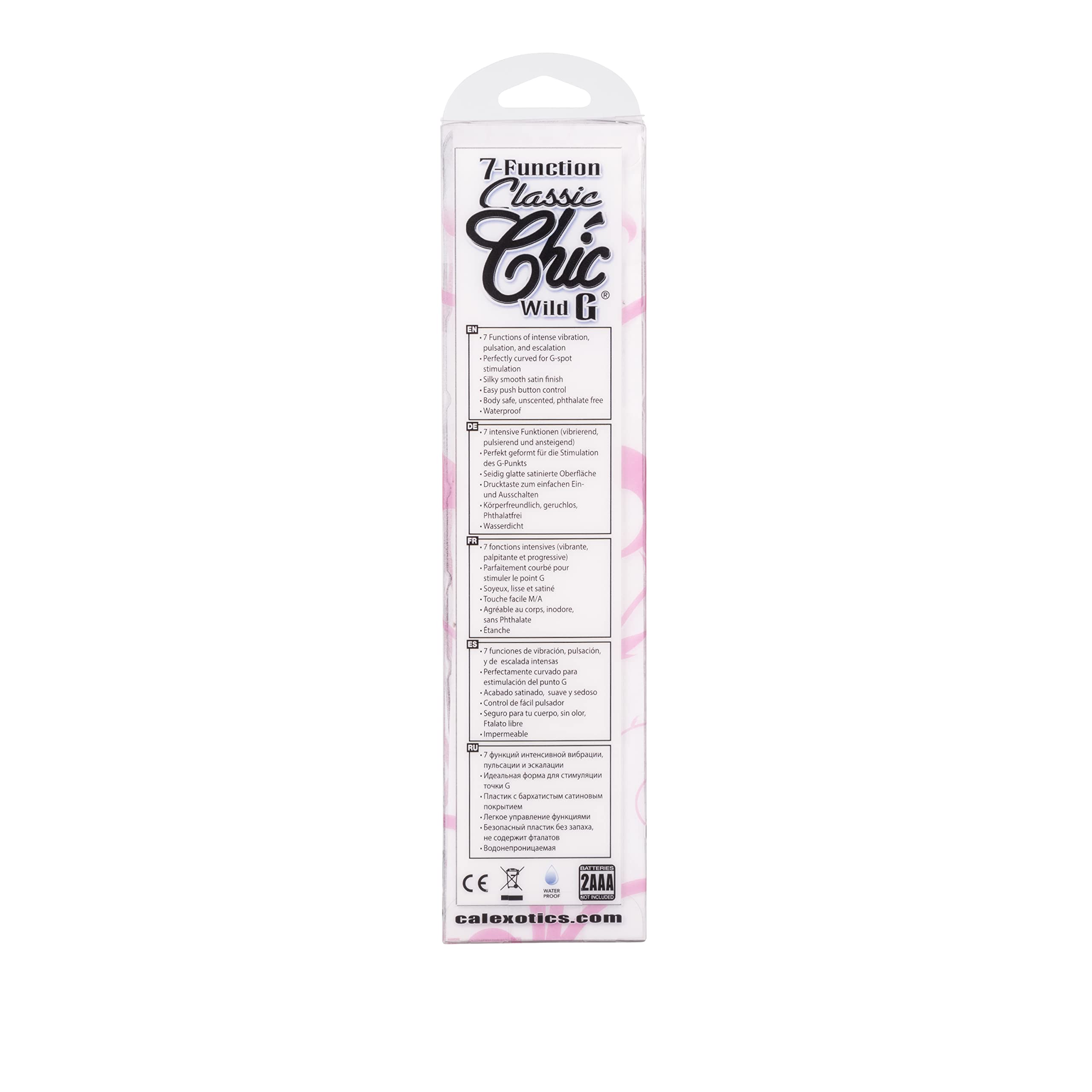 California Exotic Novelties 7-Function Classic Chic Wild G Vibes, Pink