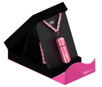 Power Bullet Mivibe 22'' Pearl Necklace With Detachable 3-Speed Power Bullet, Pink Necklace/Pink Bullet