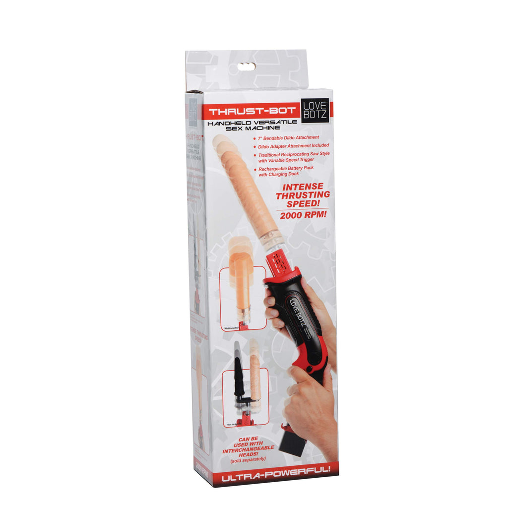 Lovebotz Thrust-Bot Handheld Multi-Speed Sex Machine, Red And Black (Af448)