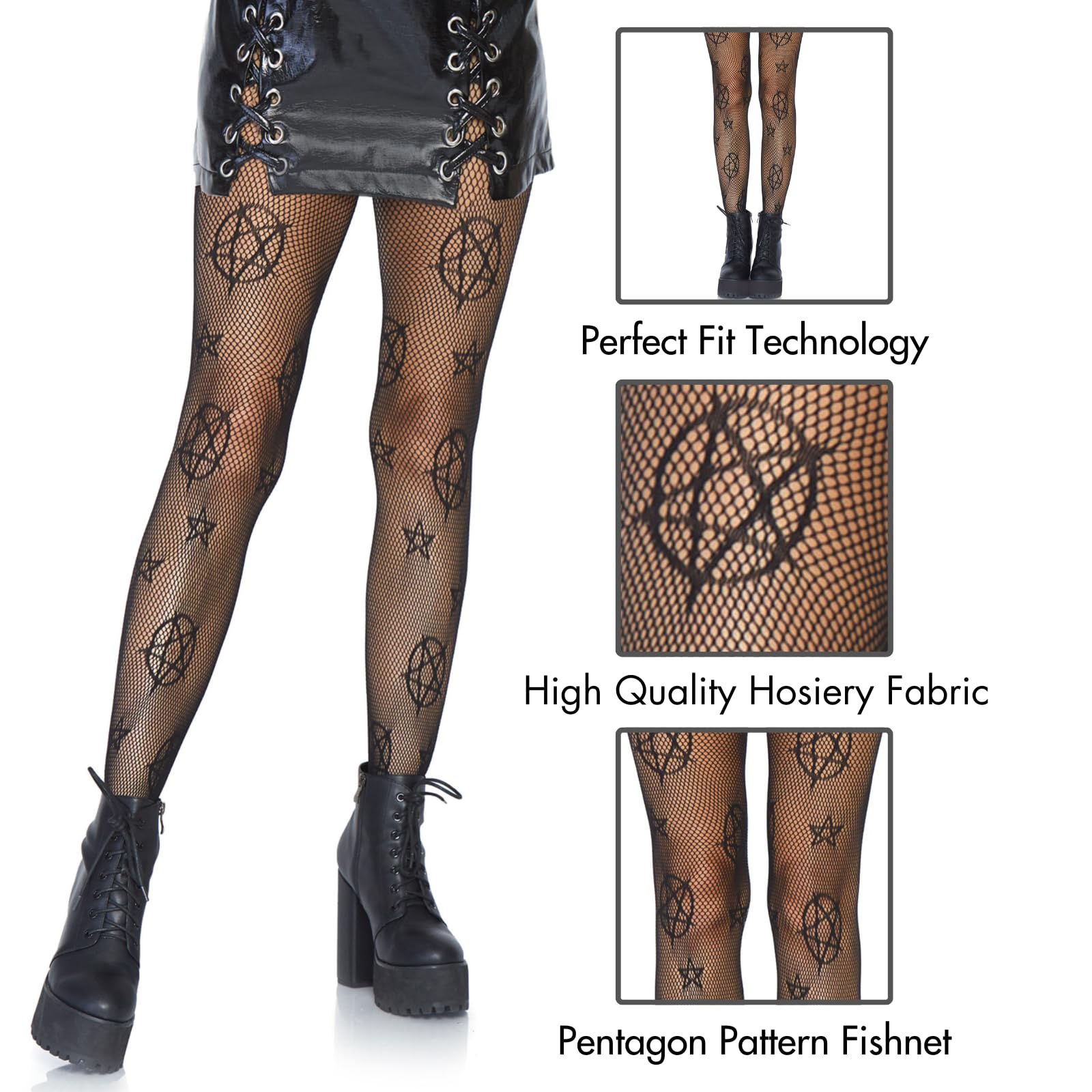 Leg Avenue Occult net tights. Black Color