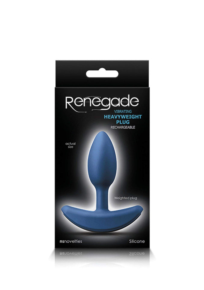 Renegade Heavy Weight Anal Butt Plug Small - Blue