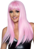 24 Long Straight Bang Wig.
