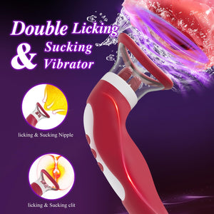 Clitoral Sucking Vibrator Nipple Sex Toy for Women Nipples Clit Massager Clitoral Licking Stimulator Nipple Toys 10 Tongue Licki