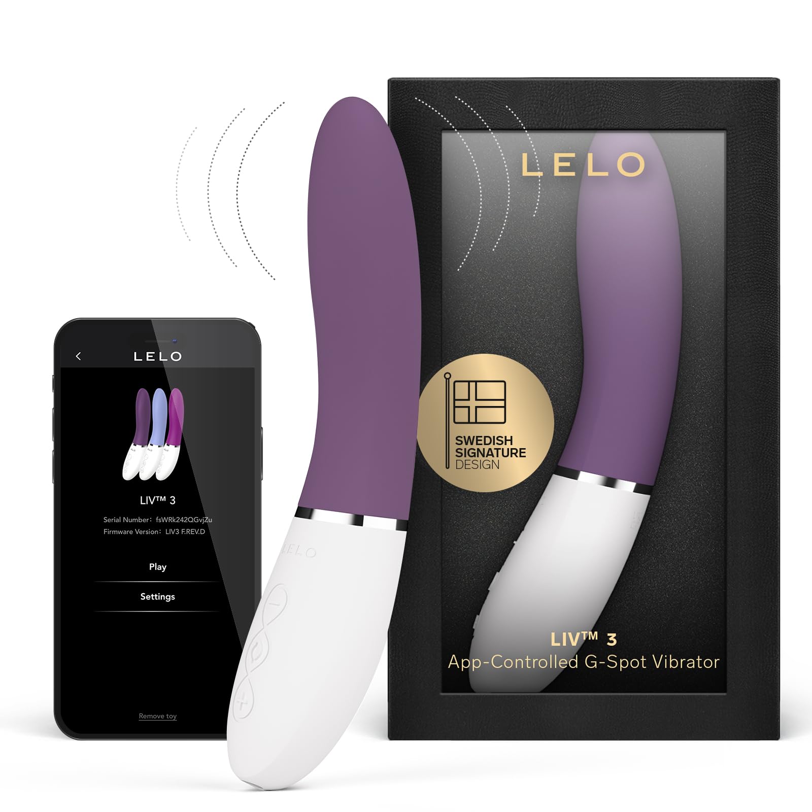 Lelo Liv 3 App G-Spot Vibrator Plum