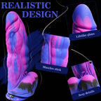 9.5 ' ' Huge Fantasy Realistic Dildo,2.4 ' ' in Diameter Thick G-spot Dildo,Soft Silicone Anal Dildo with Powerful Suction Cup,A