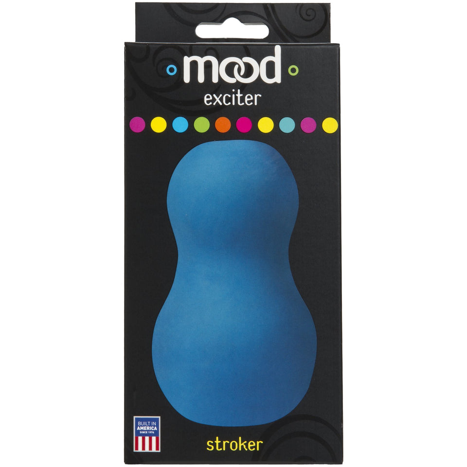 Doc Johnson Mood - Exciter - Ultraskyn - Dual Texture Stroker - Narrow Side Has Massage Beads, Wide Side Has Thick Ribbing - Dis