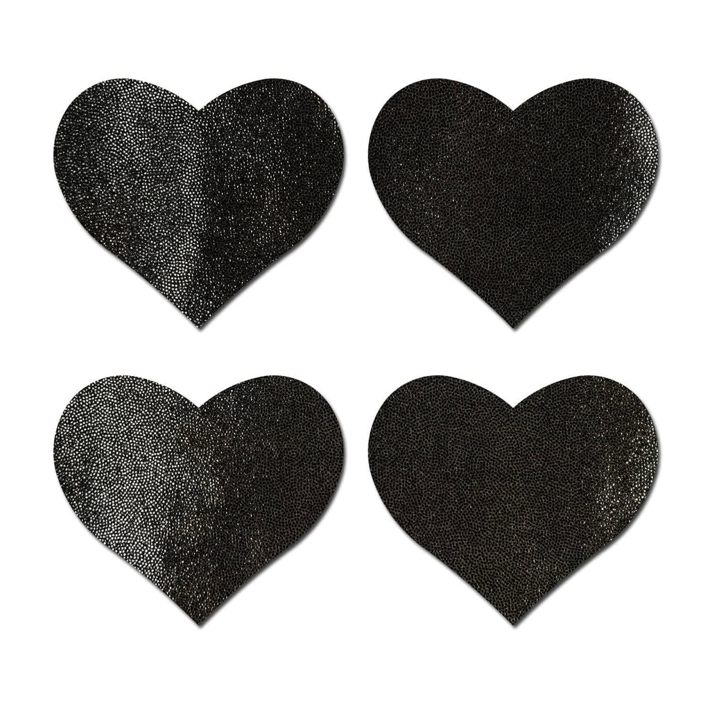 Pastease Petites Liquid Hearts Black 2Pk