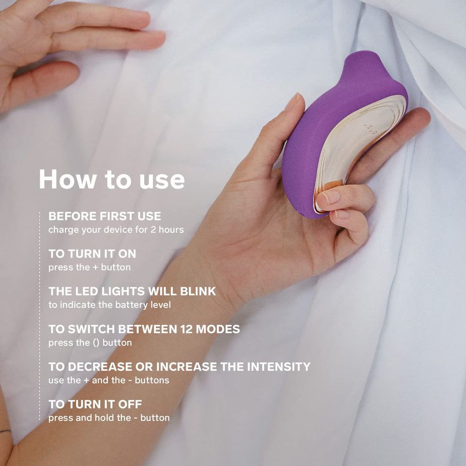 LELO SONA 2 Cruise Clitoral Vibrator, Suction Vibrator Adult Sex Toy, Clitoris Sucker for Women with 12 Settings, Waterproof Sex
