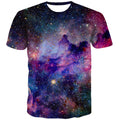 KYKU Galaxy T Shirt Universe T-Shirt Space T Shirts for Men Nebula Tshirts 3D Tee (X-Large)