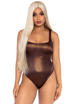 Shimmer Spandex Snap Crotch Th - Med/Lge / Bronze