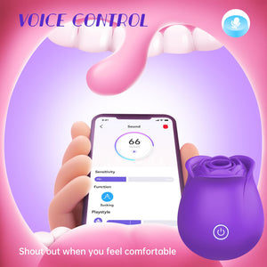 Neworld Sucking Sex Toys Vibrators - Rose Vibrator Stimulator with 6 Suction & Vibrating Modes, Dildo Clitoral Nipple G Spot Vib