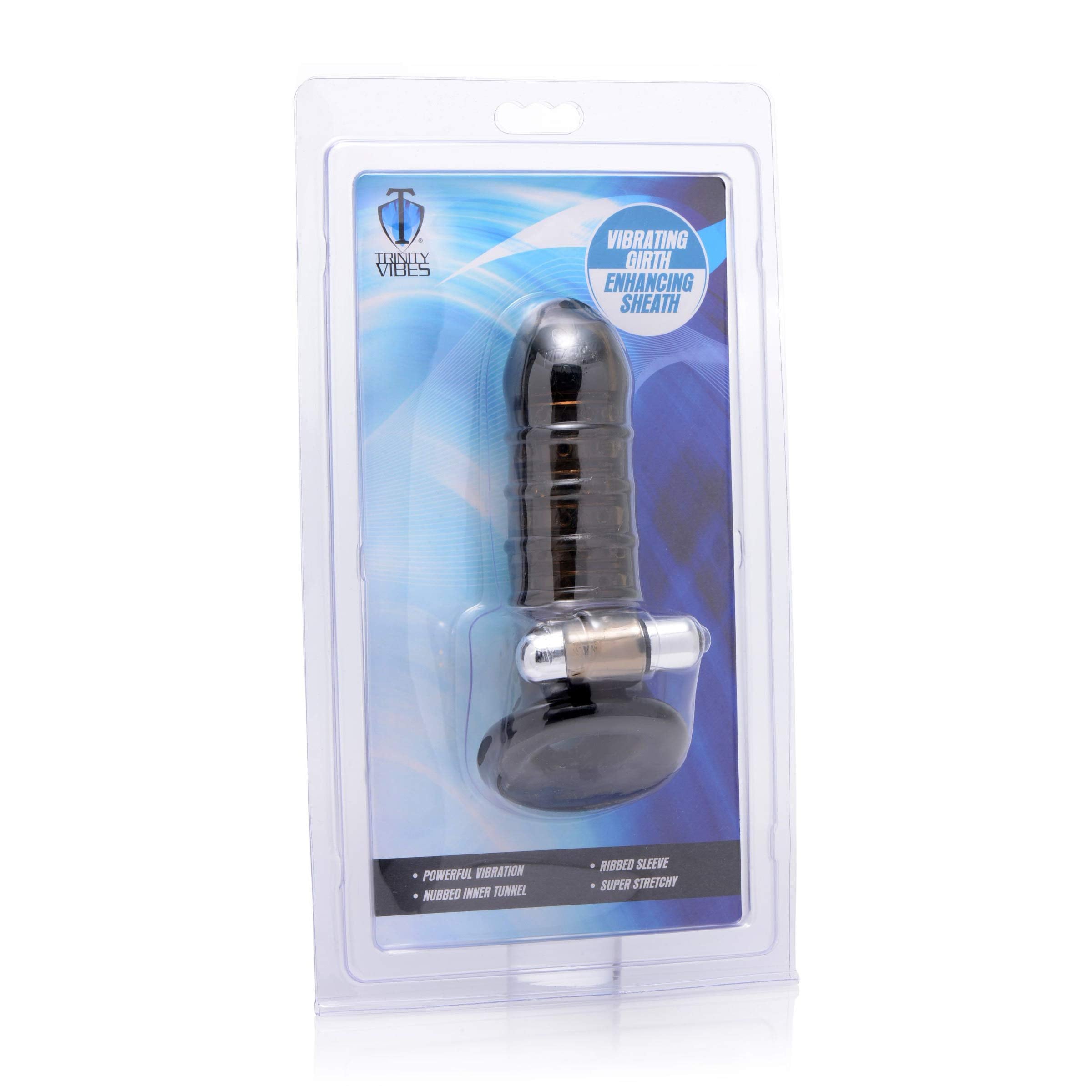 Trinity Vibes Vibrating Girth Enhancing Sheath Black (Af150)