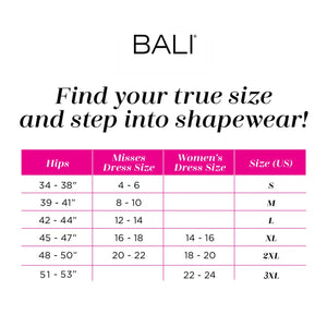 Bali Womens Shaper With Cool Comfort Df1009 Shapewear Bodysuits, Black, 42Dd Us
