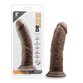 Blush Novelties Dr Skin - Lifelike 8 Inch Long Large Realistic Dildo - 2in. Extra Thick - Sturdy StrapOn Compatible Suction Cup 