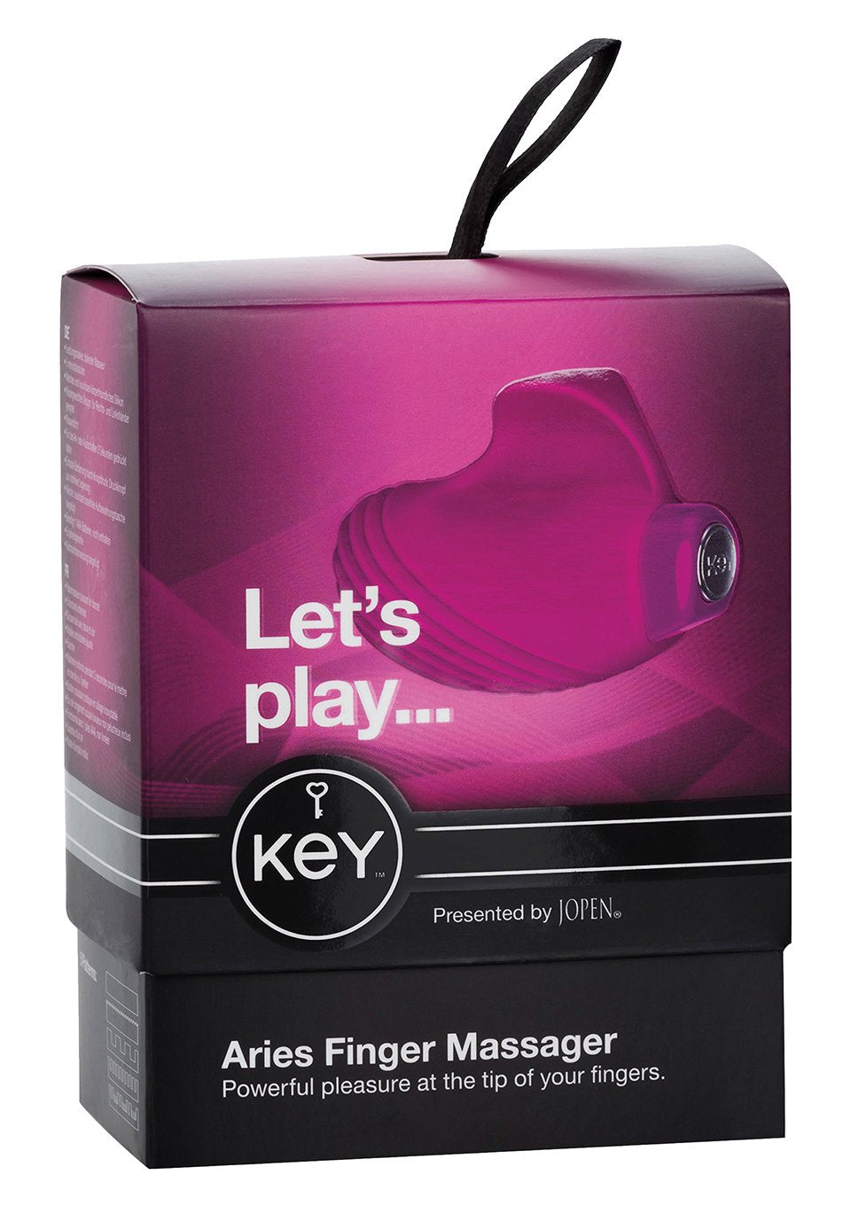 Key Aries Silicone Finger Massager Waterproof Massager, Raspberry Pink, 2.25 Inch