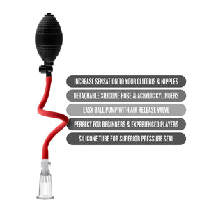Blush Novelties Temptasia Beginners Clit Pump - Strong Suction for Heightened Sensitivity and Arousal - Compatible with Nterchan