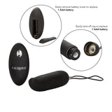 CalExotics Silicone Remote Ridged G Vibrator - Waterproof Sex Toys for Couples - 12 Vibe Function - Adult Vibe Egg Massager - Bl