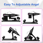 JESSKYLOVE Adjustable Sex Machine, Adult Sex Toys with 4 Attachments 3XLR Connector Automatic Machines for Women and Men
