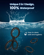 Penis Rings Set with 8 Different Sizes Cock Rings for Erection Enhancing