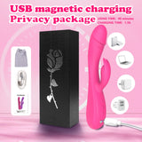 Rabbit G Spot Vibrator Sex Toys, 7 * 7 Vibrating Modes 8.4 ' ' Couple Realistic Vibrators Anal Dildo Wand Adult Toys, Adult Sex