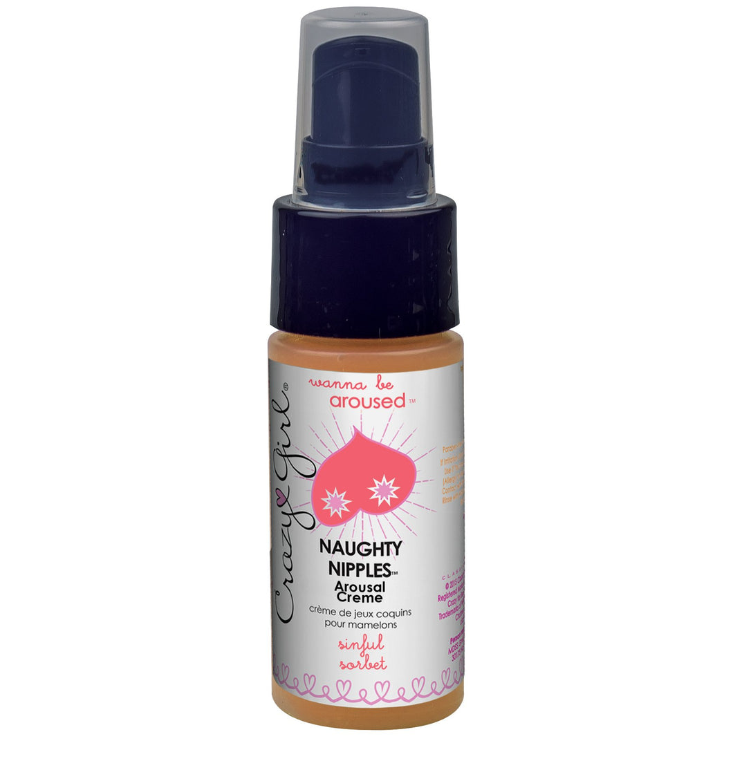 (D) Crazy Girl Naughty Nipples Arousal Creme Sinful Sorbet 1Oz