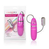 Calexotics Power Play Wired Remote Control Bullet Vibrator - Waterproof Sex Toys For Couples - Adult Vibe Egg Massager - Silver