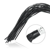 Realistic Glass Dildo with Sex Whip Sex Toys SM Leather Crystal Dildo Sex Flogger Transparent Crystal Penis Bondaged Whip for Me