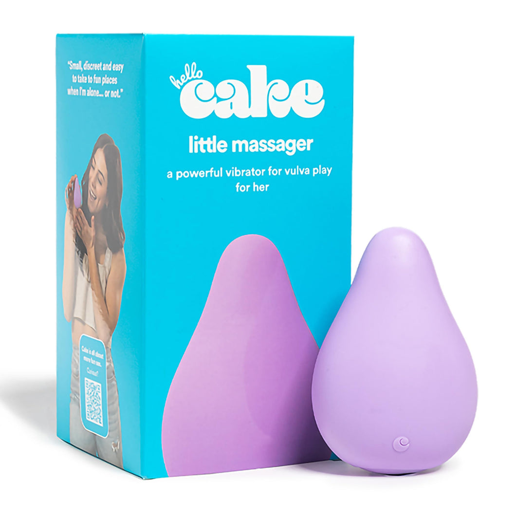 Hello Cake Little Massager - Small Vibrator with 10 Intense Vibration Modes, Rechargeable, Shower Ready and Long Lasting Up to 6