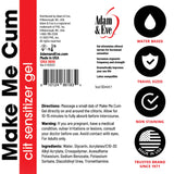 Adam & Eve Make Me Cum Water Based Clitoral Sensitizer Clear Gel - Personal Sexual Lubricant for Women - Increases Sensitivity for Stronger Orgasm - Lube for Sex and Masturbation - Clear 1 oz.