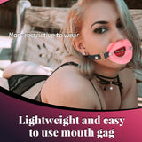 Open Mouth Gag Silicone O-Ring Gags Ball BDSM Bondage Sex Toys Adjustable Head Harness Ballgag Muzzles Restraints Adult Slave Fe