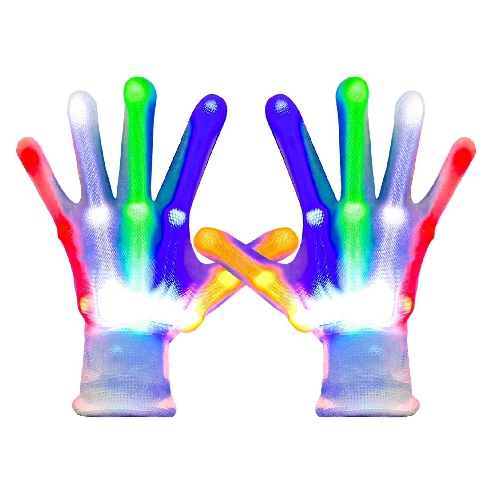 GLEDLOVES LED Finger Gloves,Finger Light,LED Gloves for Teen and Adult Gifts,The Toys for 13 and Up Year Old Boys Girls,Light Up